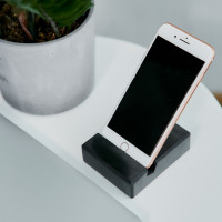 Polished shungite cell phone stand for EMF protection  poip_id=