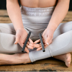 Shungite massage and meditation sticks set