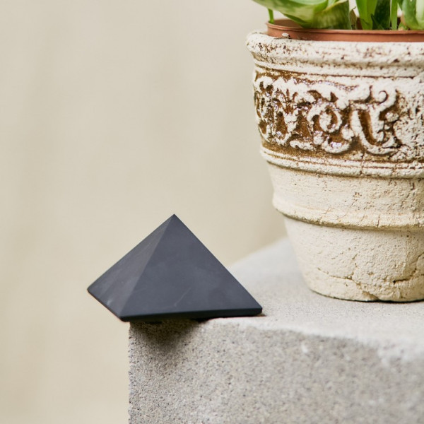 50 mm Non-polished shungite pyramid