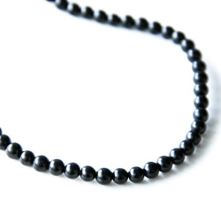 Shungite beads 5 mm 10 pieces
