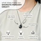 Only in Canada | Drop shungite pendant for EMF protection