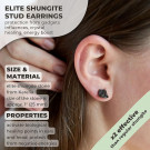 Only in Canada | Elite shungite stud earrings