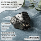 Only in Canada | Elite shungite nugget of 50-70 grams (0,1-0,2 lb)