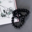 Only in Canada | Shungite bracelet with big tumbled 8 mm beads