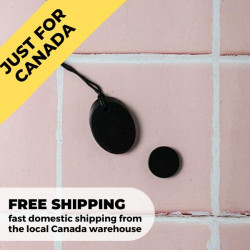 Only in Canada | Shungite stone pendant necklace and shungite phone sticker protection set
