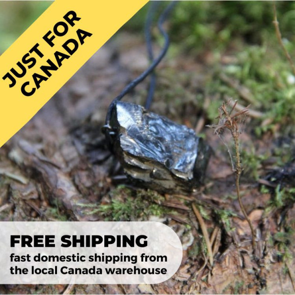 Only in Canada | Bold elite shungite pendant for him