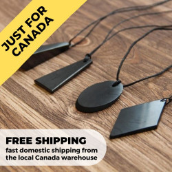 Only in Canada | Basic shungite EMF protection pendants set