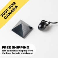 Only in Canada | Basic Shungite Pyramid and Pendant Protection Set  poip_id=