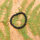 Only in Canada | Shungite bracelet with 6 mm beads on elastic band