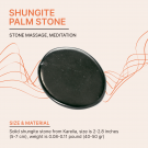 Polished shungite worry stone for chakra balancing and crystal healing