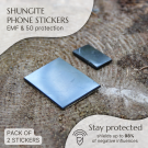 Only in Canada | Regular Shungite Crystal Phone Plate Sticker, 2 Pieces Set 