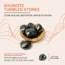 Shungite tumbled stones 250 grams set