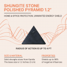Only in Canada | Small shungite EMF protection pyramid 