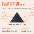 Only in Canada | Polished shungite pyramid from Karelia for Sale