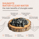 Only in Canada | Regular Shungite Water Stones for Purification and Detoxification (2 lb/900 gr)