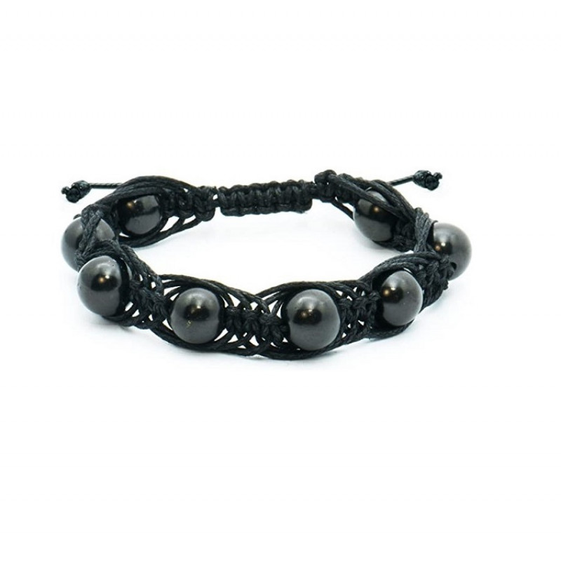 Black Beaded Bracelets, Free Shipping