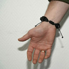 Shungite arachne bracelet with 12 mm beads