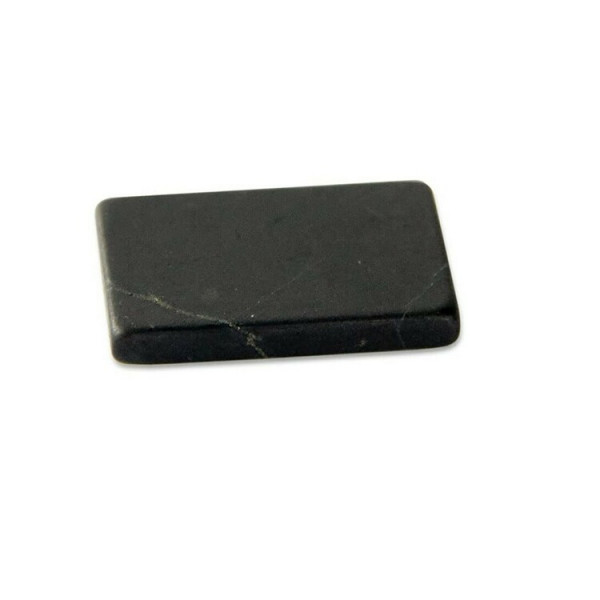 Non-polished rectangular shungite phone plate 15*25mm