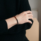 Baltic Amber Bracelet for Men with Shungite