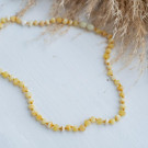 Baltic Amber Necklace for Adults with Butter-colored Beads