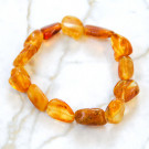 Authentic Bracelet with Amber Beads