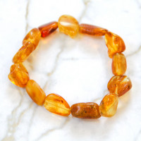 Authentic Bracelet with Amber Beads  poip_id=