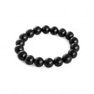 Only in Canada | Shungite bracelet with 10 mm beads on elastic band