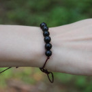 Shungite yoga string bracelet