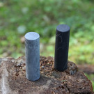 Non-polished shungite cylindrical harmonizers (30*105 mm) (shungite and soapstone/talkohlorit)