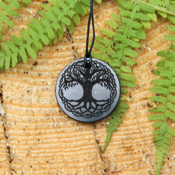 Celtic shungite pendant Tree of life