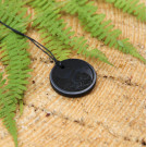 Shungite pendant with engraving Tree of life