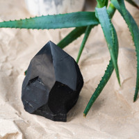 Small Raw Shungite Stone Crystal Point  poip_id=