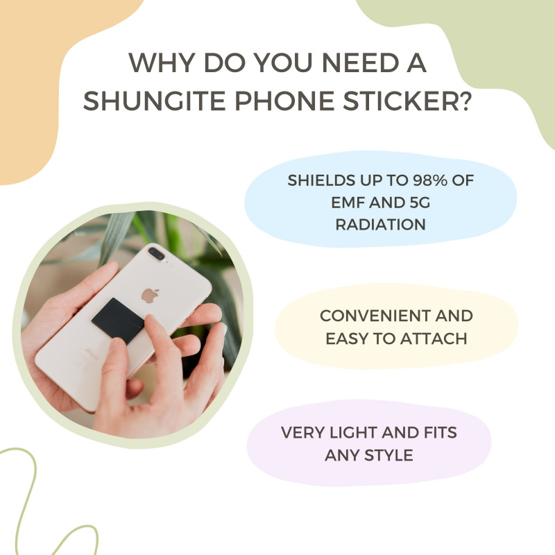 1 Elite Shungite Cell Phone Sticker Plate Round Shungite Protection Plate Russia 